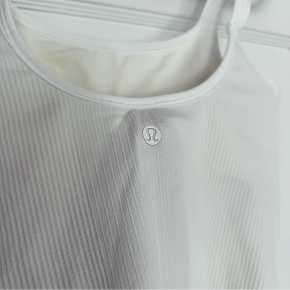WHITE Lululemon — Ebb to Street Scoop-Neck Cropped Tank Top - Picture 3 of 5